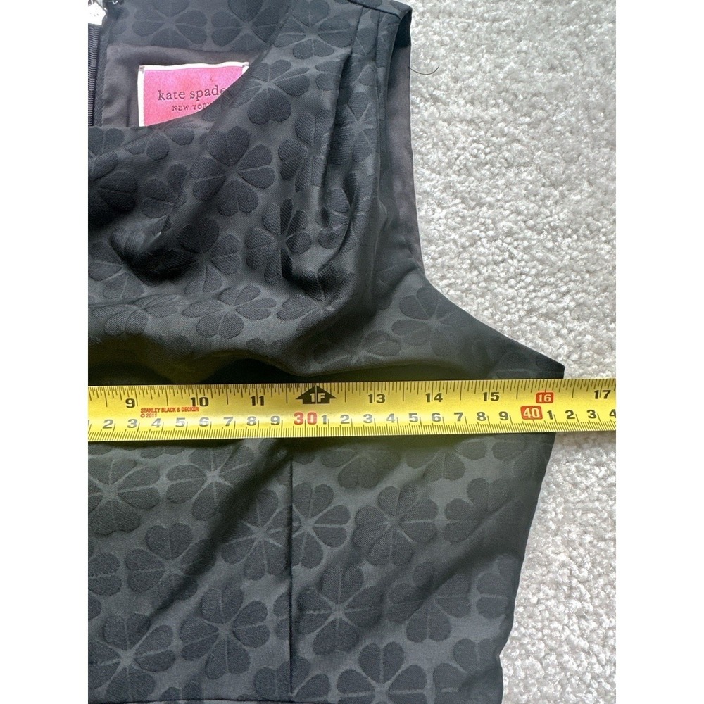 Kate Spade A-line Size 0 jacquard dress Black - Picture 9 of 11
